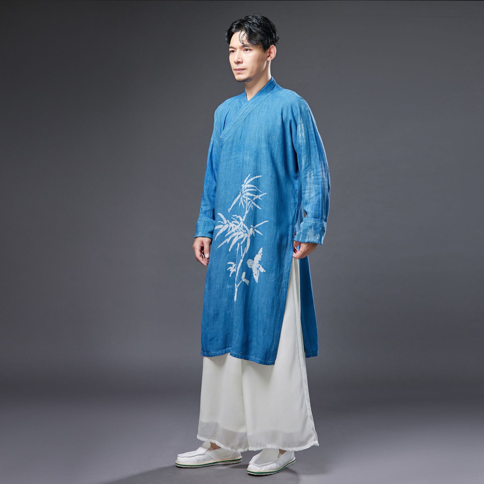남자 무술 쿵푸 태극권 셔츠 코튼 린넨 중국 전통 느슨한 운동복, 조깅 피트니스 캐주얼 명상 셔츠